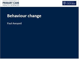 What's the evidence base for health behaviour modification in the guideline updates?