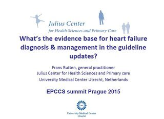 What's the evidence base for heart failure diagnosis and management in the guideline updates?