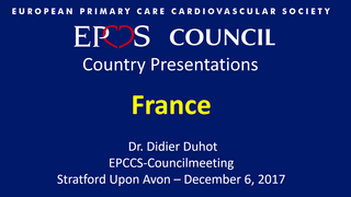 Slides: Cardiovascular Primary Care in France