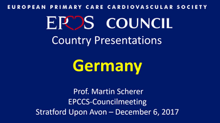 Slides: Cardiovascular Primary Care in Germany