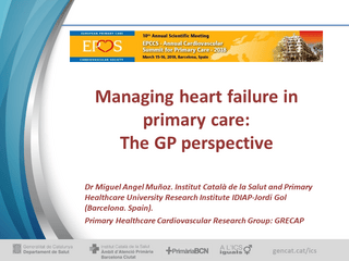 Slides | Managing heart failure in primary care: The GP perspective